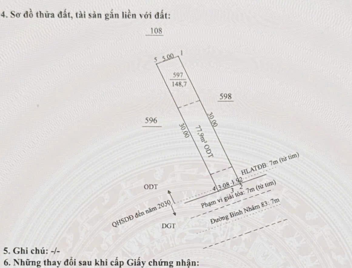 BÁN ĐẤT MẶT TIỀN BÌNH NHÂM 83 – CẠNH TRƯỜNG HỌC, SÁT SÔNG SÀI GÒN – CƠ HỘI HIẾM CÓ tại Bình Nhâm, Thuận An, Bình Dương - ảnh 4