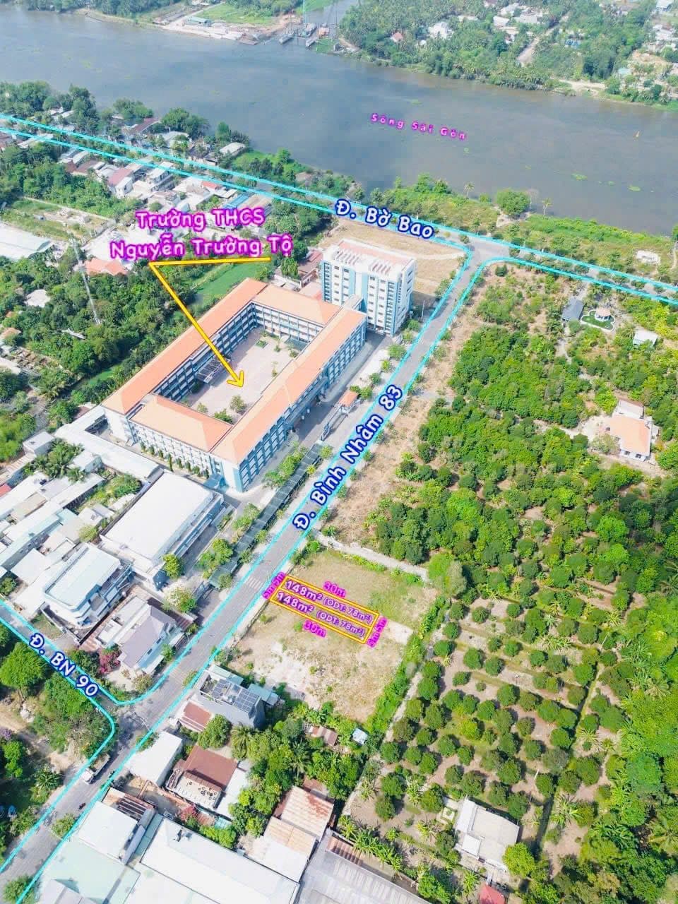 BÁN ĐẤT MẶT TIỀN BÌNH NHÂM 83 – CẠNH TRƯỜNG HỌC, SÁT SÔNG SÀI GÒN – CƠ HỘI HIẾM CÓ tại Bình Nhâm, Thuận An, Bình Dương - ảnh 1