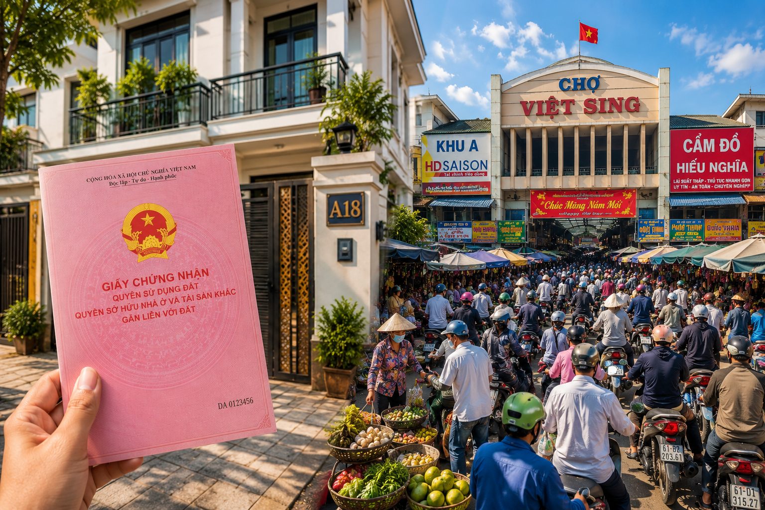 Pháp lý cần thiết phải có khi mua đất tại KDC Việt Sing