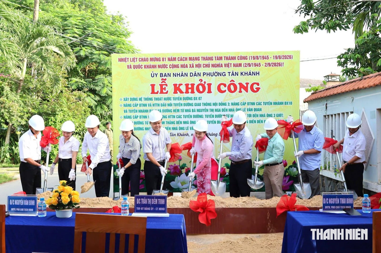 Lễ khởi công loạt công trình giao thông ở phường Tân Khánh