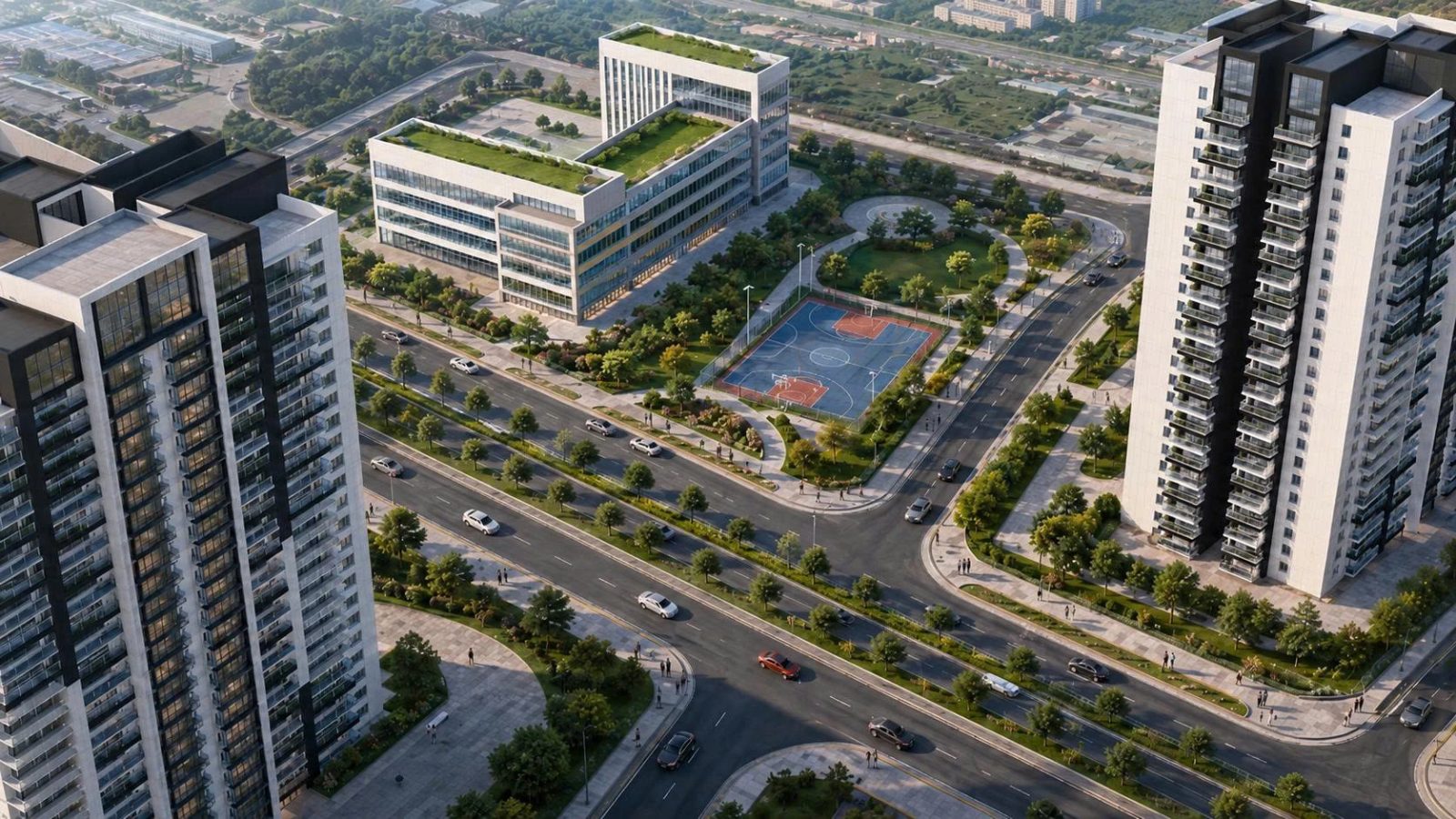 Phối cảnh dự án nhà ở xã hội cho thuê với quy mô 10.000 căn hộ ở phường Long Bình (thành phố Đồng Nai)