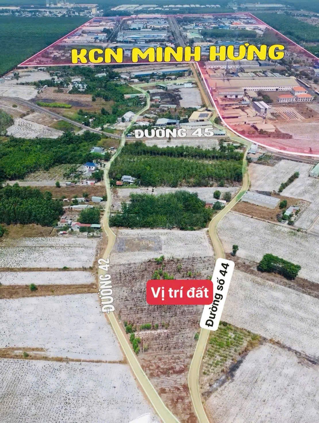 1 Lô duy nhất đường số 44 trong KCN Minh Hưng - giá 450TR tại Minh Hưng, Chơn Thành, Bình Phước - ảnh 1